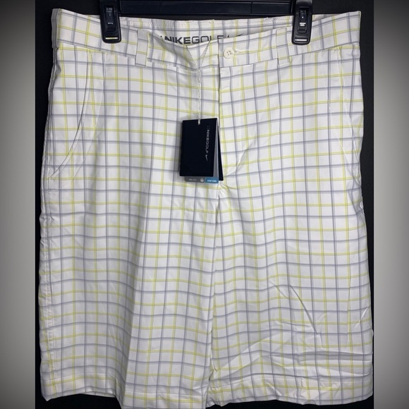 NWT - Nike Golf Shorts Mens 32 Plaid - Dri Fit Performance - Picture 1 of 6